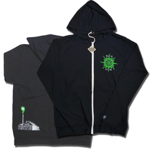 "Stencil Factory" super-light jersey hoodie